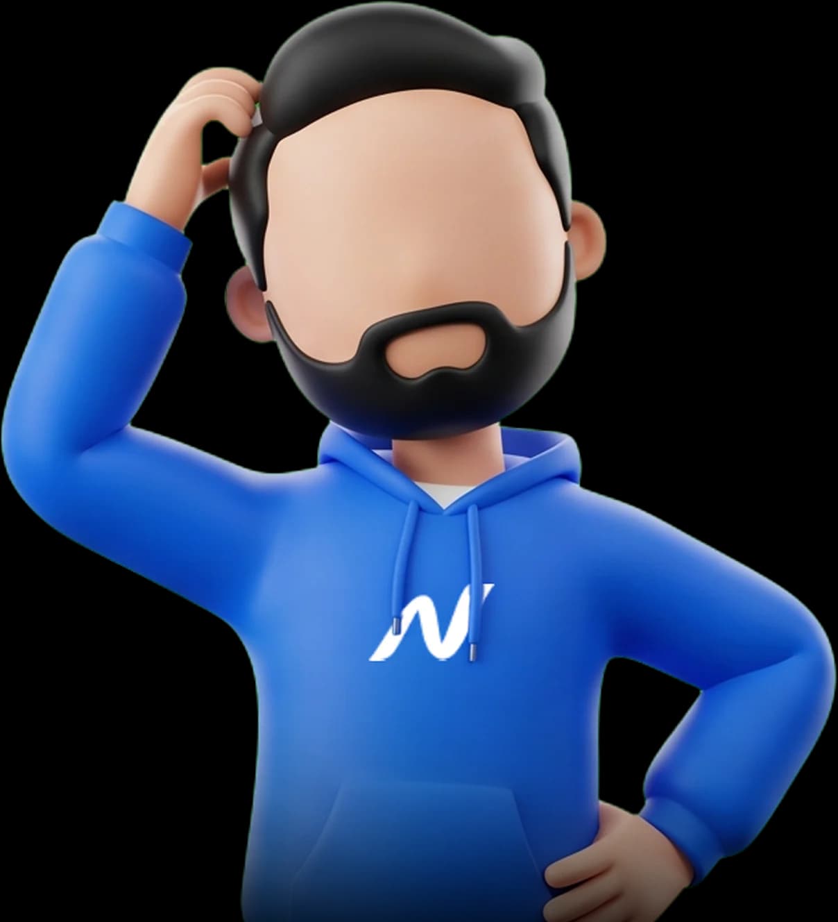 Karakter Bingung 3D